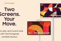 مانیتور Movingstyle سامسونگ رونمایی شد؛ یک تبلت ۲۷ اینچی لمسی که شما را در خانه دنبال می‌کند