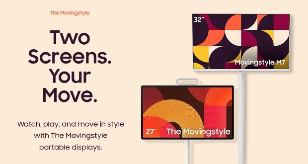 مانیتور Movingstyle سامسونگ رونمایی شد؛ یک تبلت ۲۷ اینچی لمسی که شما را در خانه دنبال میکند مانیتور Movingstyle سامسونگ رونمایی شد؛ یک تبلت ۲۷ اینچی لمسی که شما را در خانه دنبال میکند