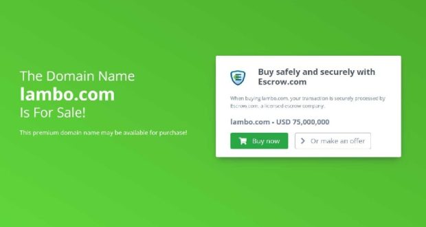 سرانجام تلخ مردی که قصد فروش دامین Lambo.com و ثروتمند شدن را داشت! سرانجام تلخ مردی که قصد فروش دامین Lambo.com و ثروتمند شدن را داشت!