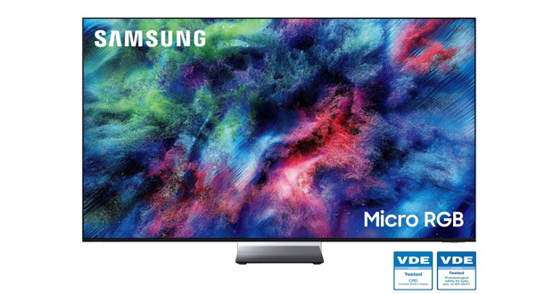 تلویزیون Micro RGB سامسونگ موفق به کسب تاییدیه‌های سلامت بصری از VDE شد